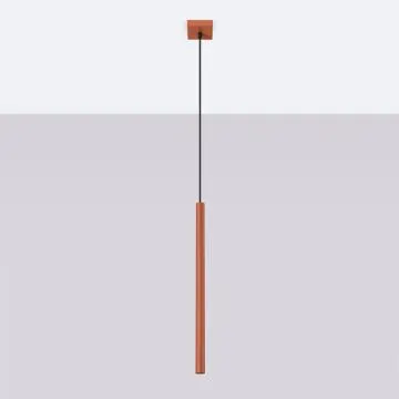 Lampa wisząca PASTELO 1 ochra czerwona