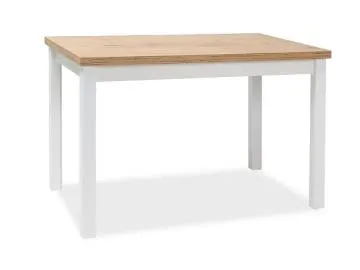 Stół ADAM 120x68 dąb lancelot/biały mat
