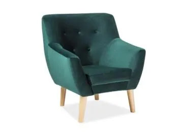 Fotel NORDIC 1 VELVET zielony