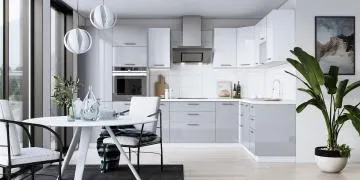 Szafka kuchenna wisząca 60 VENTO GOO-60/58 szary połysk