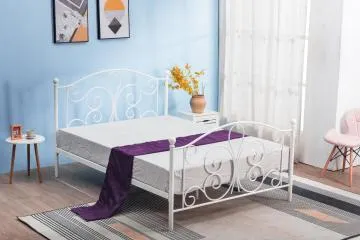 Łóżko metalowe PANAMA 120x200 białe