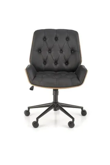 Fotel gabinetowy GAVIN orzech/czarny