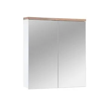 Szafka łazienkowa BALI 841 80 cm biała z lustrem