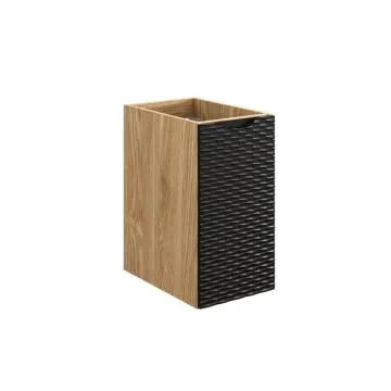 Szafka łazienkowa OCEAN BLACK 81-30-1D 30cm dąb olejowany/czarna