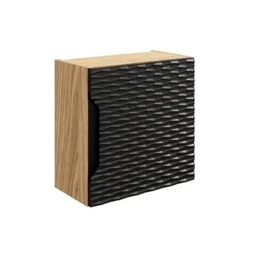 Szafka łazienkowa OCEAN BLACK 83-35-1DQ 35x35cm dąb olejowany/czarna