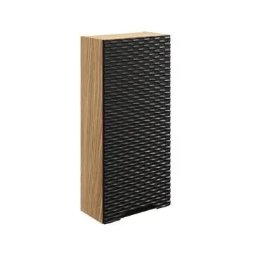 Szafka łazienkowa OCEAN BLACK 83-35-1D 35cm dąb olejowany/czarna