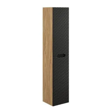 Szafka łazienkowa OCEAN BLACK 80-01-2D 35cm dąb olejowany/czarna