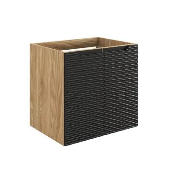 Szafka pod umywalkę OCEAN BLACK 82-60-2D 60cm dąb olejowany/czarna