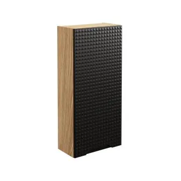 Szafka łazienkowa LUXOR BLACK 83-35-1D 35cm dąb olejowany/czarna