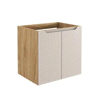 Szafka pod umywalkę LUXOR BEIGE 82-60-2D 60cm dąb olejowany/beżowa