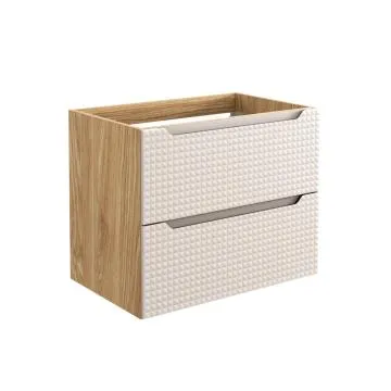 Szafka pod umywalkę LUXOR BEIGE 82-70-2S 70cm dąb olejowany/beżowa