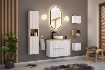 Szafka łazienkowa NOVA WHITE 80-03-2D biała