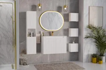 Szafka pod umywalkę NOVA WHITE 82-50-2D 50cm biała
