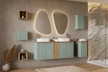 Szafka pod umywalkę LINE REED GREEN D 82-60-2D zielona