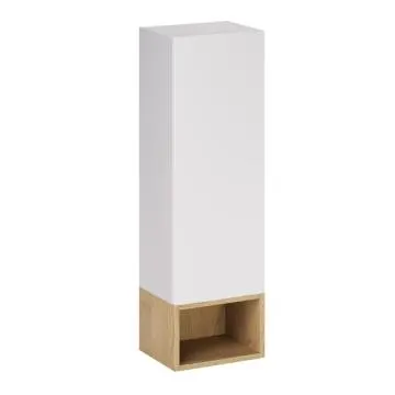 Szafka łazienkowa ASTER WHITE 1D 30cm biały mat/dąb cremona zestaw z półką