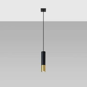 Lampa wisząca LOOPEZ 1 czarna/złota