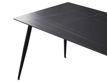 Stół RION 130x70 cm czarny marmur