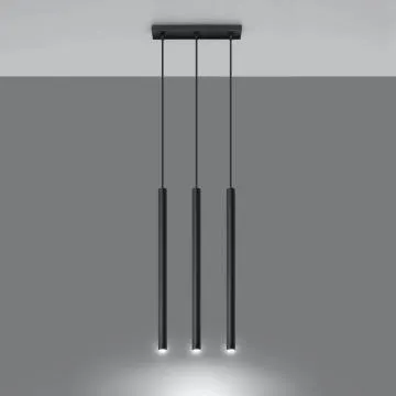 Lampa wisząca PASTELO 3 czarna