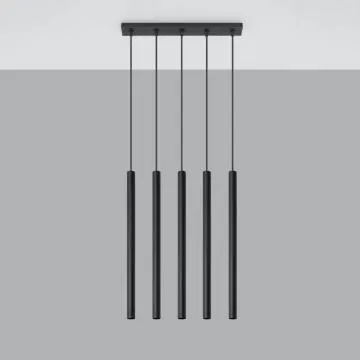 Lampa wisząca PASTELO 5 czarna