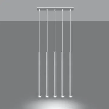 Lampa wisząca PASTELO 5 biała