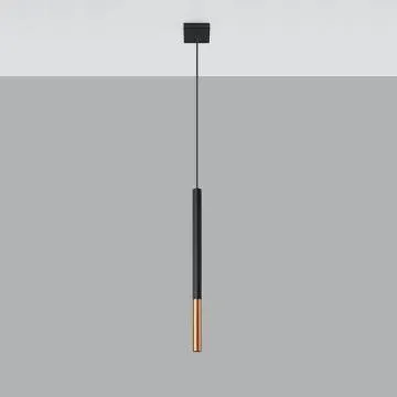 Lampa wisząca MOZAICA 1 czarna/miedziana