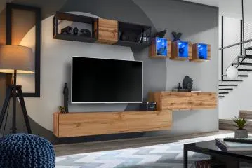 Meblościanka SWITCH MET III dąb