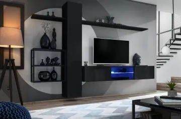 Meblościanka SWITCH MET V czarna