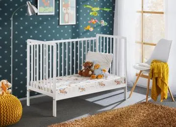 Łóżeczko dziecięce CYPI II 120x60 biały mat