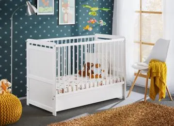 Łóżeczko dziecięce TYMEK PLUS 120x60 biały mat