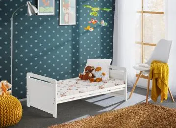 Łóżeczko dziecięce TYMEK PLUS 120x60 biały mat