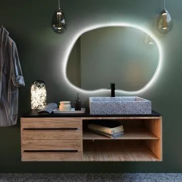 Lustro łazienkowe RUBINO II 90 z oświetleniem LED