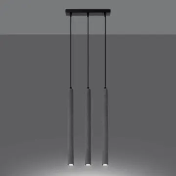 Lampa wisząca PASTELO 3L betonowa