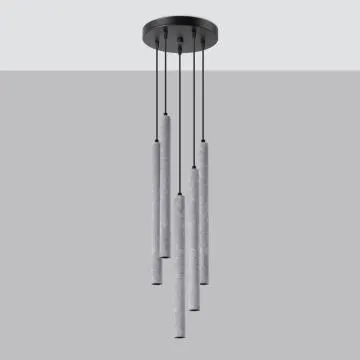 Lampa wisząca PASTELO 5P betonowa