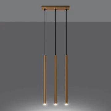 Lampa wisząca PASTELO 3L złota