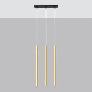 Lampa Wisząca PASTELO 3L złoty połysk