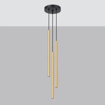 Lampa wisząca PASTELO 3P złoty połysk