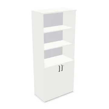 Regał biurowy EASY SPACE CABINET HO 5-OH 80cm biały zamykany