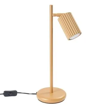 Lampa biurkowa KARBON złota ryflowana