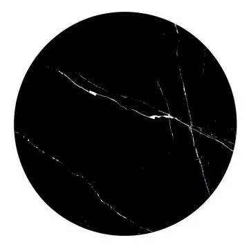 Stolik kawowy TRIBECA 50x50 czarny marmur/złoty