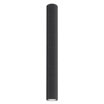 Plafon KARBON 60 czarny ryflowany