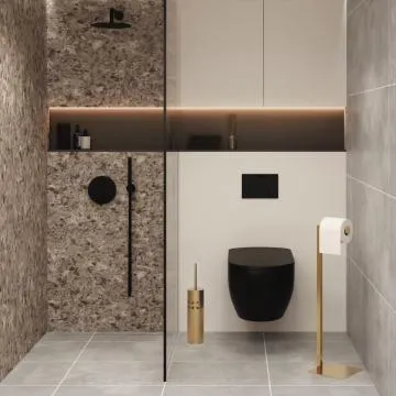 Szczotka do WC SC-01 złota