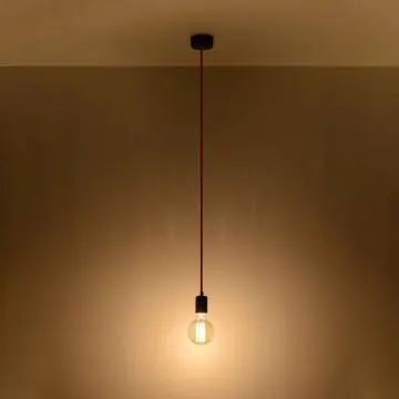 Lampa wisząca EDISON czarna