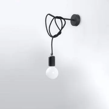 Kinkiet EDISON czarny