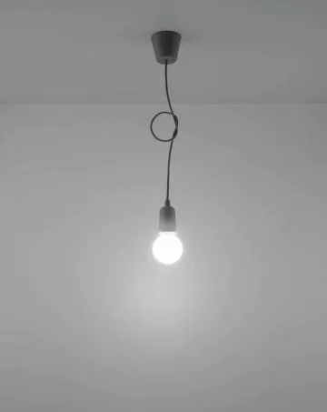 Lampa wisząca DIEGO 1 szara