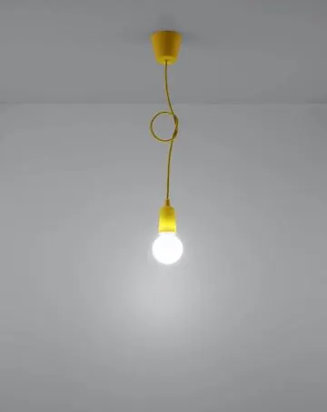 Lampa wisząca DIEGO 1 żółta