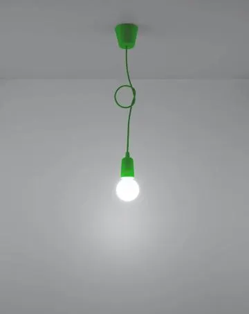 Lampa wisząca DIEGO 1 zielona