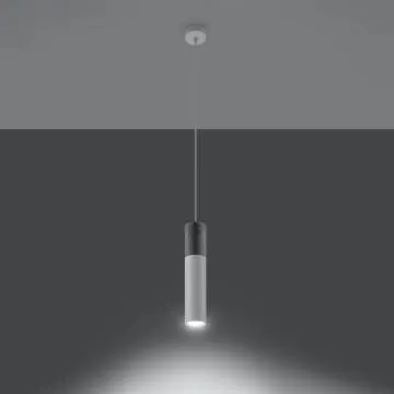 Lampa wisząca BORGIO 1 biała