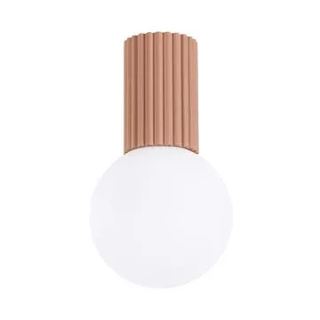 Plafon HALO mocca IP44 ryflowany