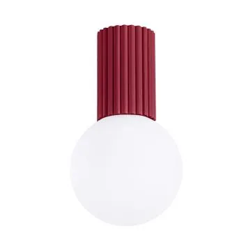 Plafon HALO burgund IP44 ryflowany