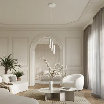 Lampa wisząca LIRO 3P biała